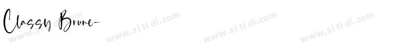 Classy Brune字体转换